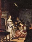 Frans van Mieris The Painter with His Family china oil painting artist